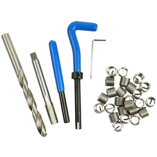 GEKO Draadreparatieset - HSS4341 Staal - M10x1.5 - Inclusief 30 Spiraalinserts