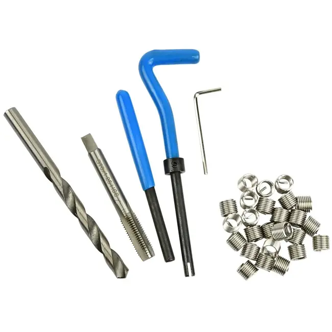 GEKO Draadreparatieset - M8x1.25 - HSS4341 Staal - Inclusief 30 Spiraalinserts