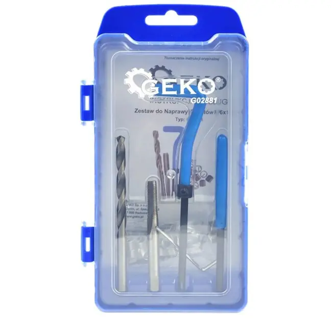 GEKO Draadreparatieset - M6x1.0 - HSS4341 Staal - Inclusief 30 Inzetten