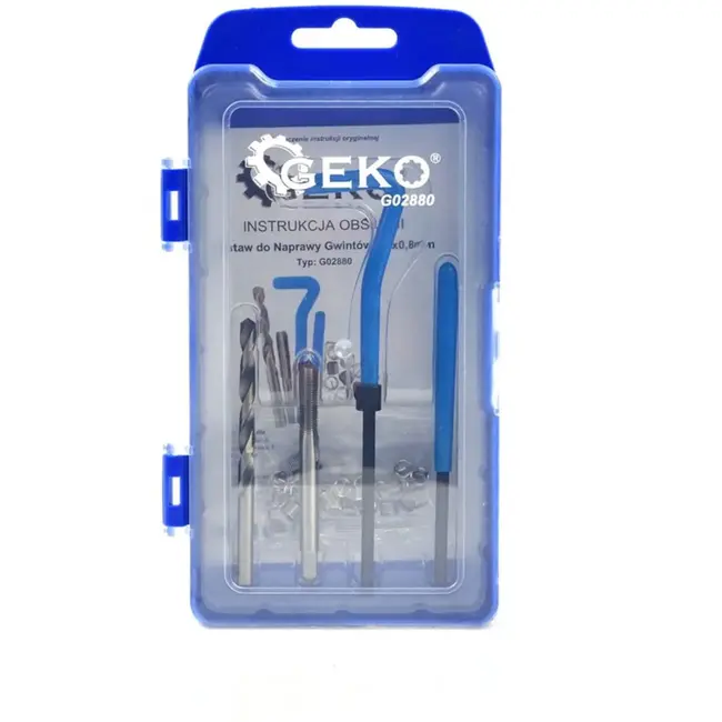 GEKO Reparatieset voor schroefdraad - M5x0.8 - HSS4341 staal - 30 inserts