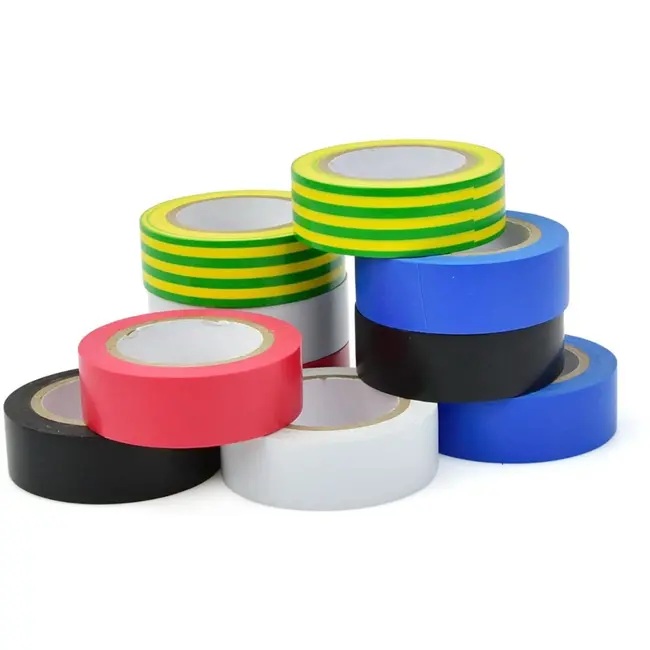 GEKO Set van 10 isolatietapes - 5 kleuren - 19mm breed - Flexibel en sterk