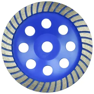GEKO Diamant Turbo Schijf - 180 mm - Voor Droog en Nat Schuren - Lange Levensduur