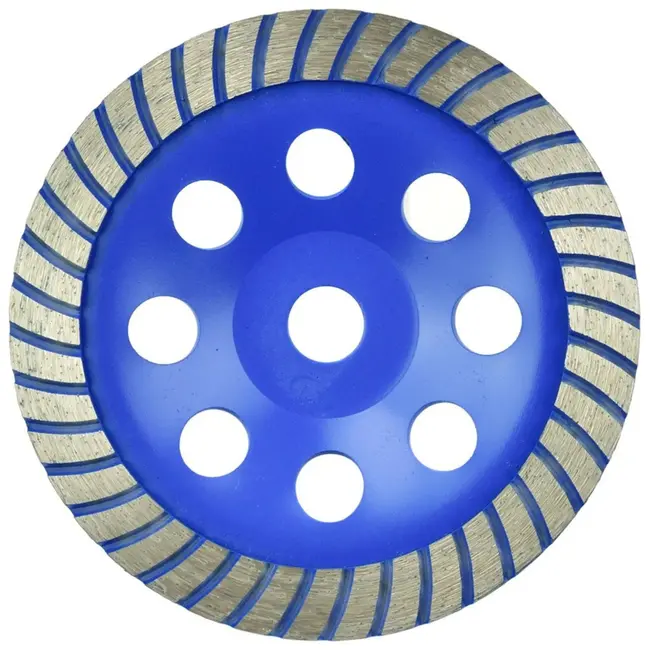 GEKO Diamant Turbo Schijf - 180 mm - Voor Droog en Nat Schuren - Lange Levensduur