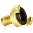 GEKO Messing koppeling - 360° draaibaar - 3/4" aansluiting - Waterdicht en duurzaam