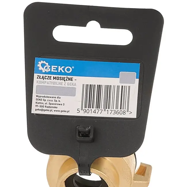 GEKO Messing koppeling - 360° draaibaar - 3/4" aansluiting - Waterdicht en duurzaam