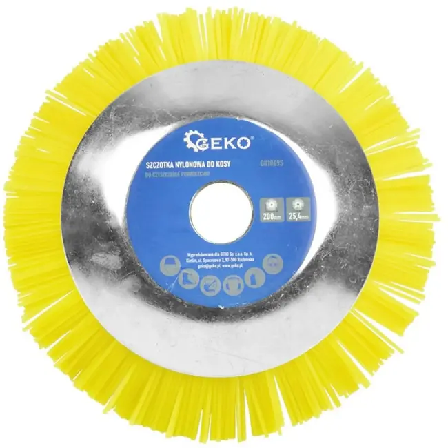 GEKO Nylon borstel voor bosmaaier - 200 mm - Beschermt oppervlakken - Lichtgewicht