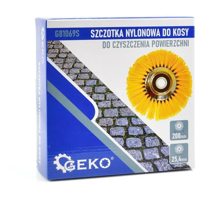 GEKO Nylon borstel voor bosmaaier - 200 mm - Beschermt oppervlakken - Lichtgewicht