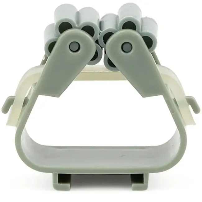 GEKO Zelfklevende gereedschapshouder - 1 slot - Voor stelen 20-35 mm - Kunststof