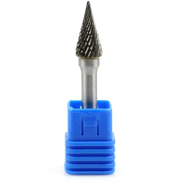 GEKO Conische frees - Tungsten carbide - Slijtvast - 10x20 mm - 6 mm schacht