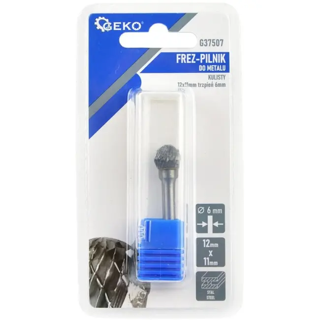 GEKO Sferische frees - Tungsten carbide - 6mm - Slijtvast en hard