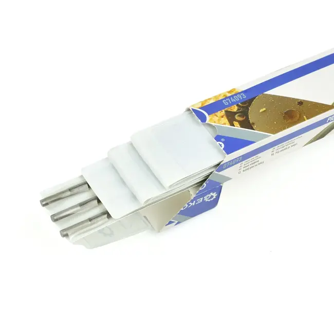 GEKO Ronde vijl - 4,5 mm - Voor kettingzaagkettingen - 200 mm lengte - 12 stuks