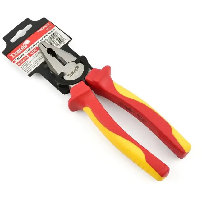 Tvardy Elektrische combinatietang - 1000V isolatie - 200 mm - CrV staal
