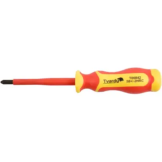 Tvardy Isolatieschroevendraaier - PH2 - 100 mm - Ergonomisch - 1000V Veiligheid
