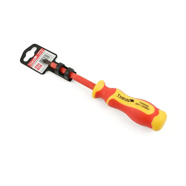 Tvardy Isolatieschroevendraaier - PH2 - 100 mm - Ergonomisch - 1000V Veiligheid