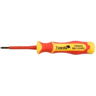 Tvardy Isolatieschroevendraaier - PH0 - 60 mm - Ergonomisch - 1000V Veiligheid