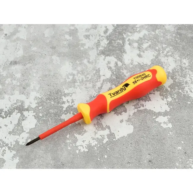 Tvardy Isolatieschroevendraaier - PH0 - 60 mm - Ergonomisch - 1000V Veiligheid