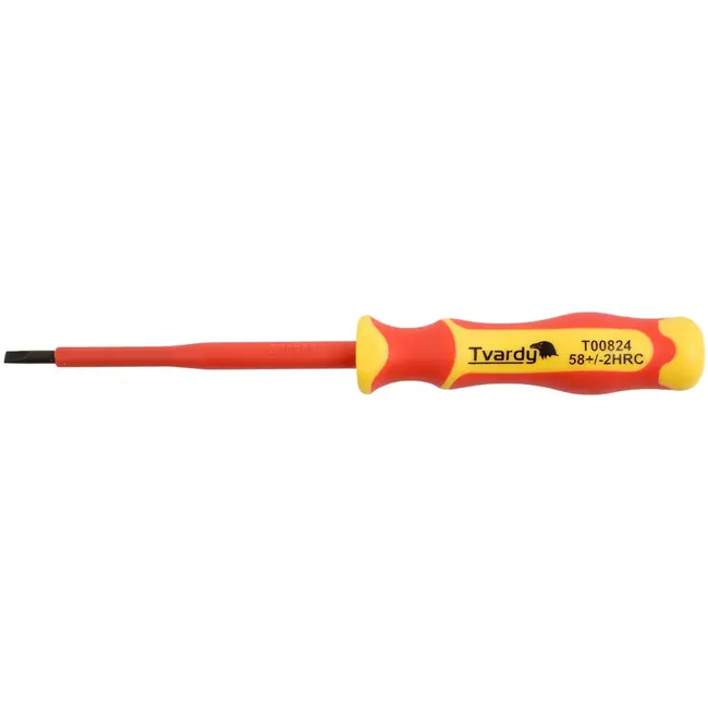 Tvardy Isolatieschroevendraaier - Plat - Ergonomisch - 1000V - 4x100 mm