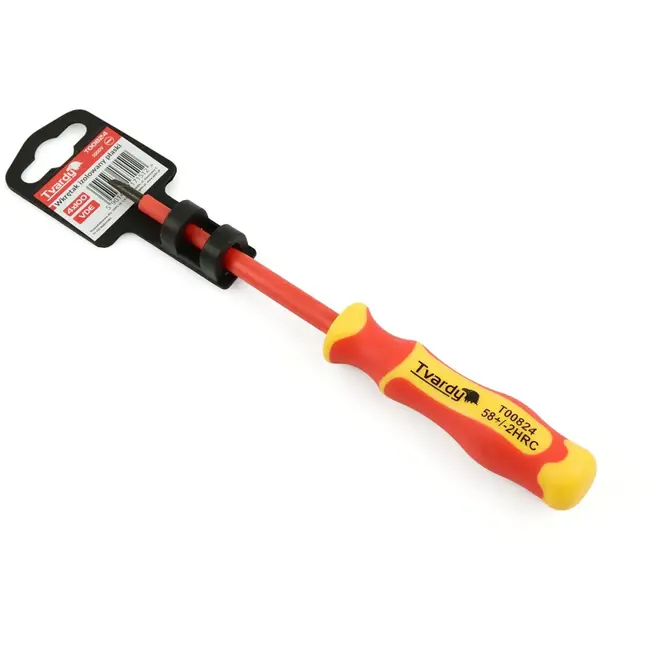 Tvardy Isolatieschroevendraaier - Plat - Ergonomisch - 1000V - 4x100 mm