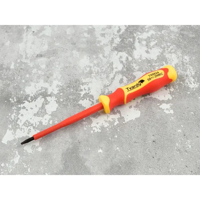 Tvardy Isolatieschroevendraaier - Plat - Ergonomisch - 1000V - 4x100 mm