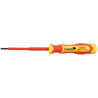 Tvardy Geïsoleerde schroevendraaier - plat - ergonomisch - 1000V - 3x100 mm
