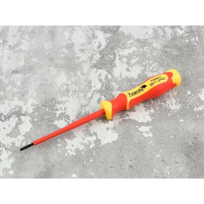 Tvardy Geïsoleerde schroevendraaier - plat - ergonomisch - 1000V - 3x100 mm