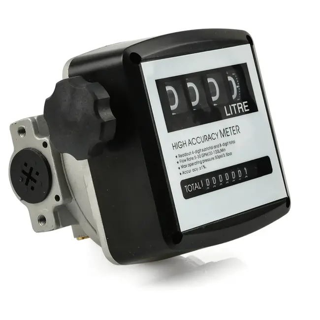 GEKO Dieselmeter - Analoge 4-cijferige teller - Hoge nauwkeurigheid - Duurzaam ontwerp