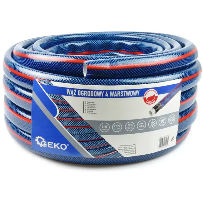 GEKO Tuinslang - 4-laags 1" - UV-bestendig - 20 meter - Temperatuurbestendig