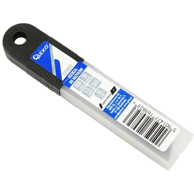 GEKO Vervangmessen - 18mm - SK5 staal - Zwart - 10 stuks