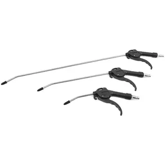 GEKO Set van 3 telescopische luchtpistolen - Lange nozzles - Ergonomisch ontwerp - 100/300/500 mm