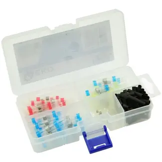 GEKO 100-delige set krimpkousen - waterdicht - met tin - diverse maten - 0,25-6mm²