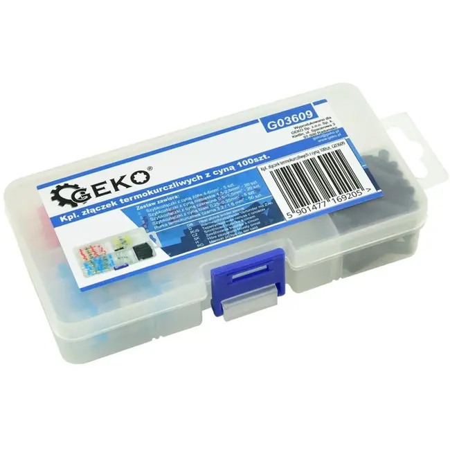 GEKO 100-delige set krimpkousen - waterdicht - met tin - diverse maten - 0,25-6mm²