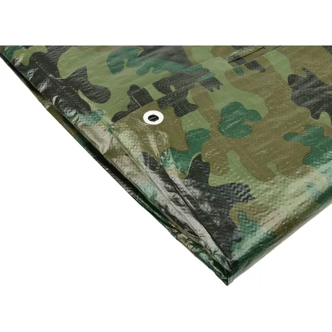 GEKO Camouflage zeil - waterdicht - 5,49x4 m - lichtgewicht - versterkte randen