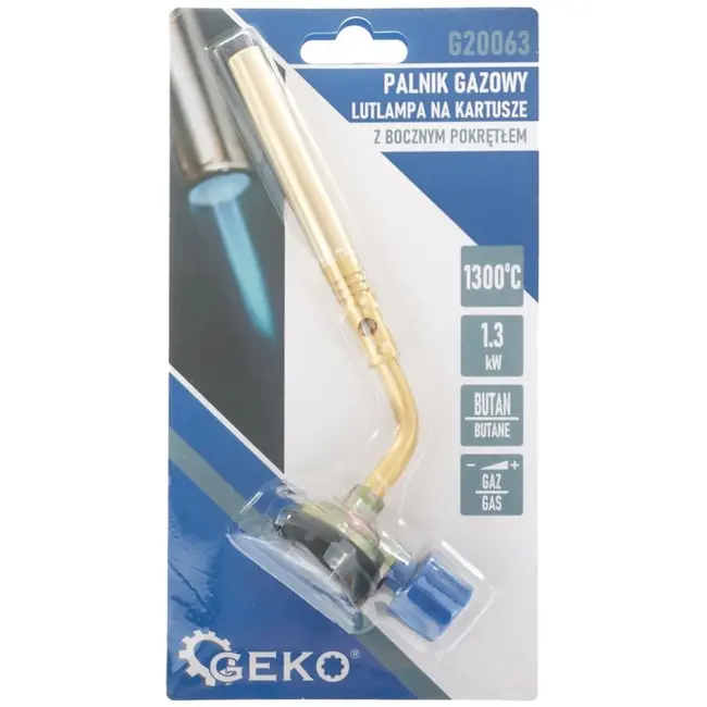 GEKO Verwarmingsbrander - Messing Mondstuk - Vlamregeling - Tot 1300°C - 1,3 kW