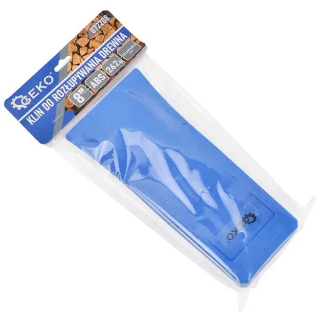 GEKO Houtkloofwig - ABS kunststof - Snel en efficiënt - 203mm - Blauw