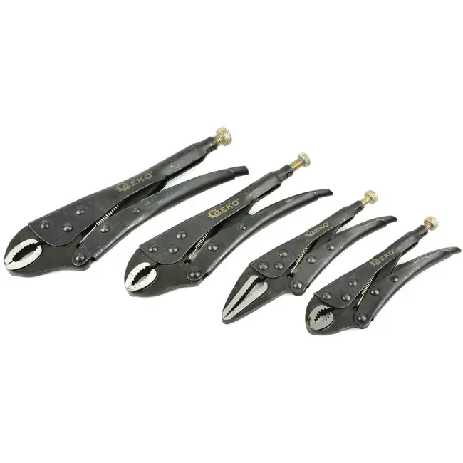 GEKO Impact morse tangen set - 4 stuks - ergonomische handgreep - C45 koolstofstaal - 125-250mm