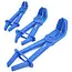 GEKO Gebogen slangklemmen set - kunststof - voor slangen tot 63,5 mm - 3 maten