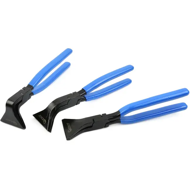GEKO Vouwtangen set - precisie buigen - CrV staal - antislip handvatten - 3 stuks