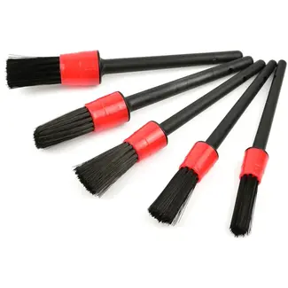 GEKO Detailing borstelset - Zachte synthetische haren - 20-40mm - 5 stuks - Voor moeilijk bereikbare plekken