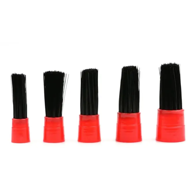 GEKO Detailing borstelset - Zachte synthetische haren - 20-40mm - 5 stuks - Voor moeilijk bereikbare plekken