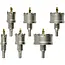 GEKO Metaal gatenzagen set - titanium boor - 6 stuks - 22-65 mm - duurzaam en nauwkeurig