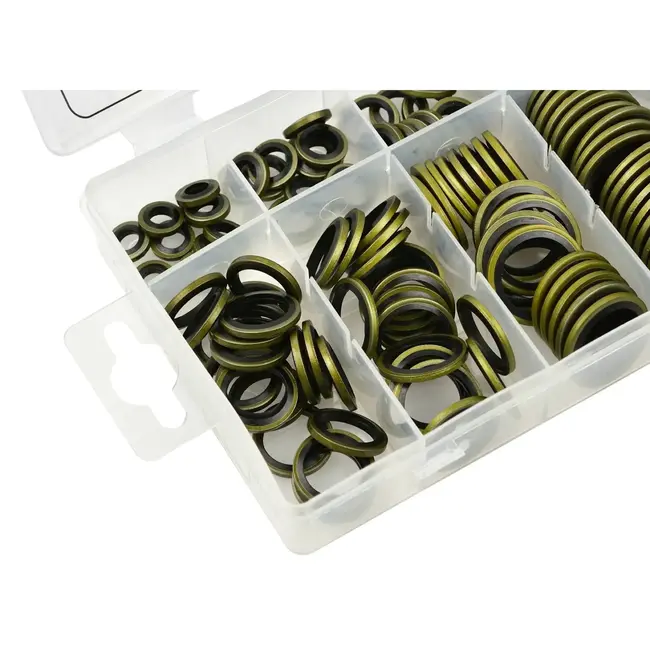 GEKO Set van 150 zelfcentrerende metaal-rubber ringen - M6 tot M24 - Optimale afdichting