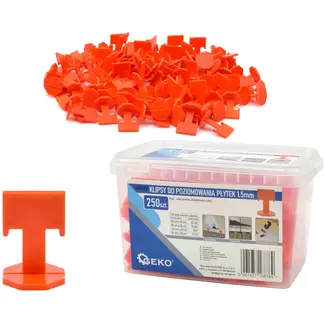 GEKO Tegel nivelleerclips - 1,5 mm - 250 stuks - Efficiënt tegelzetten