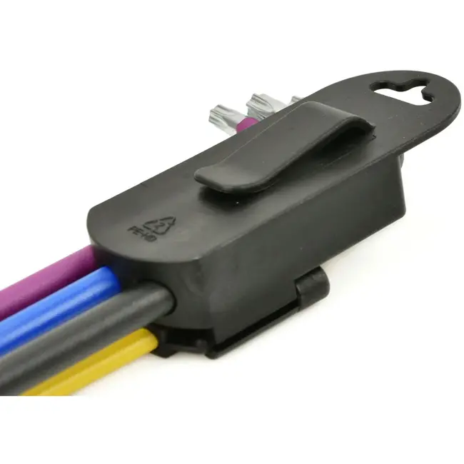 Tvardy 9-delige lange torxsleutelset - S2 staal - multicolour - T10-T50