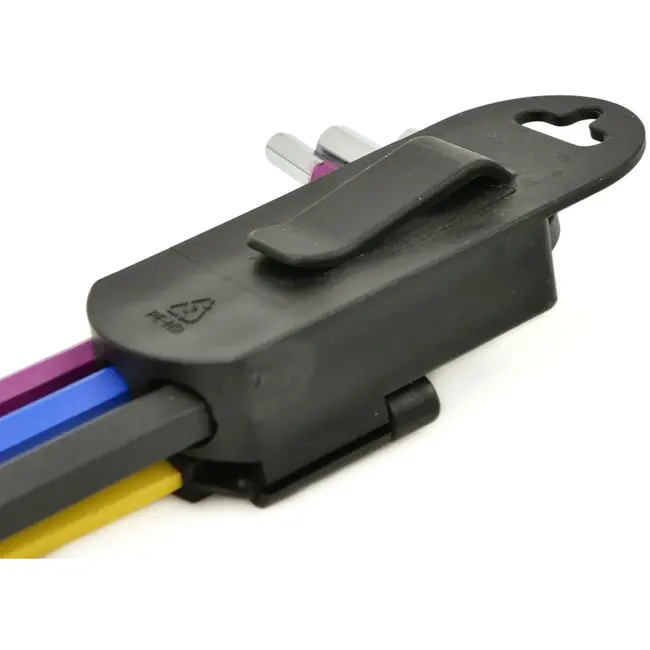 Tvardy 9-delige lange inbussleutelset - S2 staal - Multicolor - 1,5-10 mm