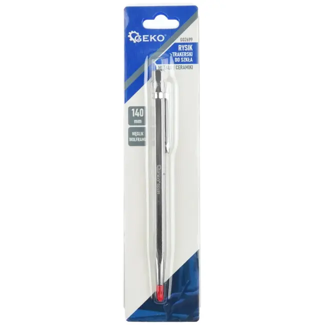 GEKO Glas-, metaal- en keramiekscriber - tungsten carbide - 140 mm