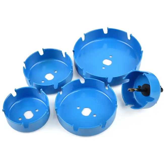 GEKO Set van 5 widia gatenzagen voor hout - 64-127 mm - Herbruikbaar en duurzaam