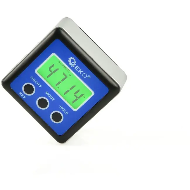 GEKO Digitale hoekmeter - nauwkeurig - magnetische basis - groot display