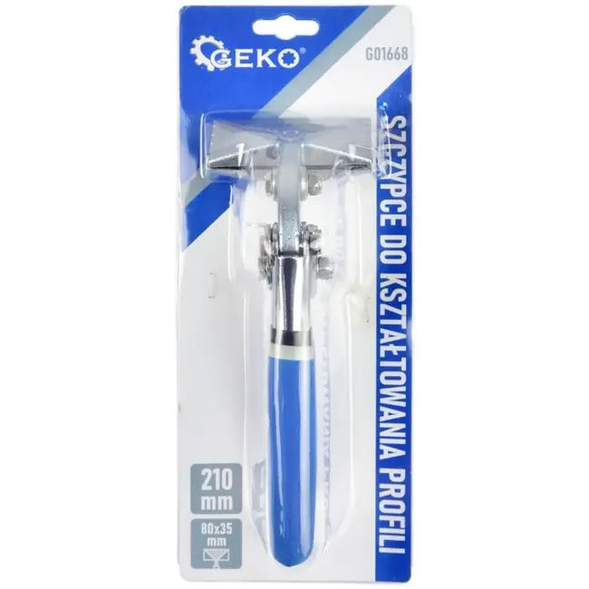 GEKO Profileertang - Handmatige metaalbewerking - Antislip handgreep - 210mm - Zwart