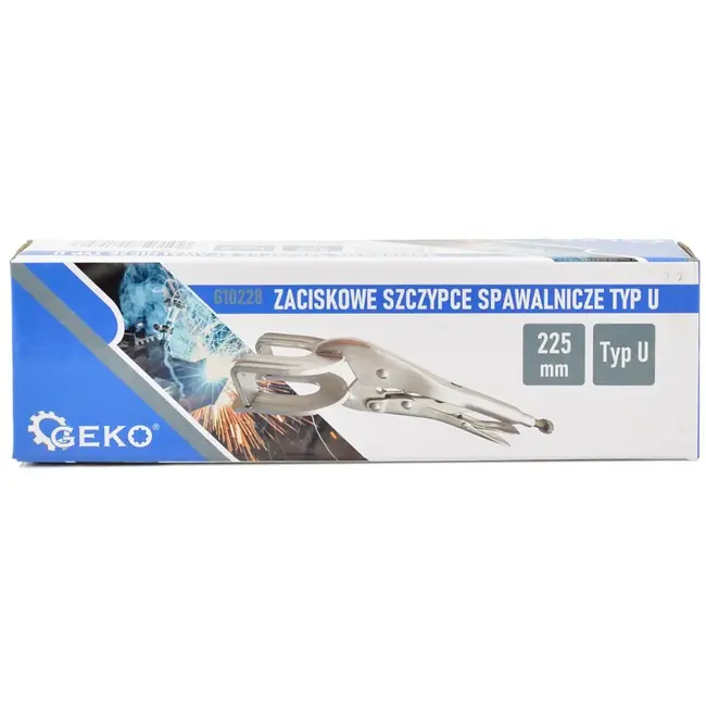 GEKO U-type lasgriptang - verstelbare bekken - ergonomische greep - 225 mm