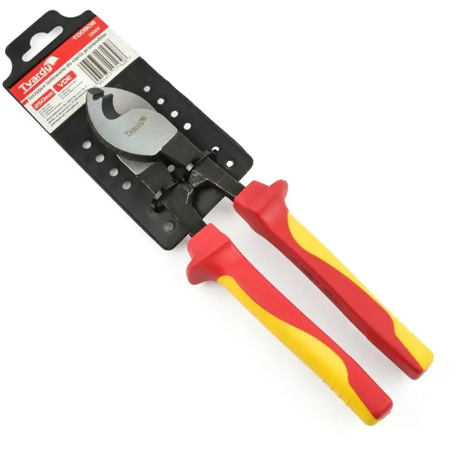 Tvardy Elektrische kabelschaar - Geïsoleerd - 250 mm - Ergonomisch - VDE 1000V